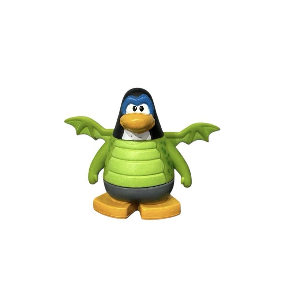 Disney Club Penguin Mix N Match Green Dragon Costume 2” Penguin Jakks Pacific